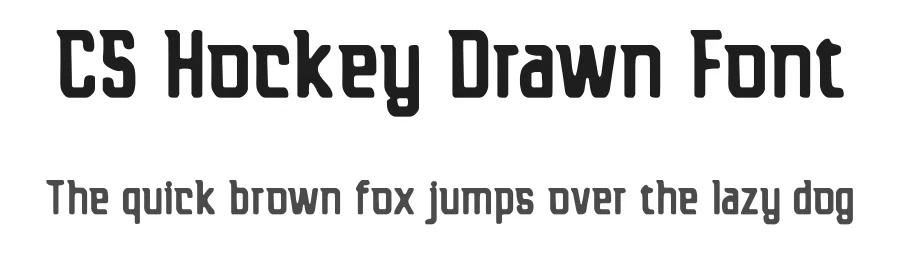 CS Hockey Drawn Font by craftsupplyco — Display Font