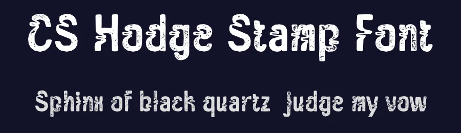 CS Hodge Stamp Font by craftsupplyco — Display Font — thumbnail 2