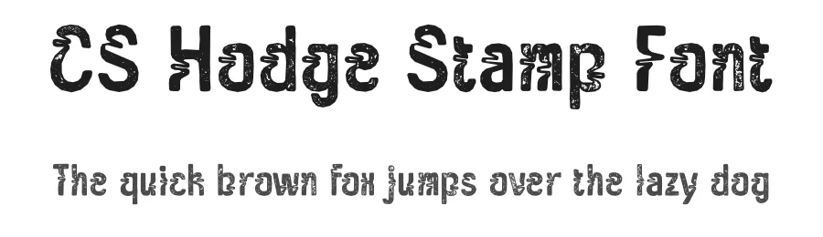 CS Hodge Stamp Font by craftsupplyco — Display Font