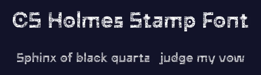 CS Holmes Stamp Font by craftsupplyco — Sans Serif Font — thumbnail 2