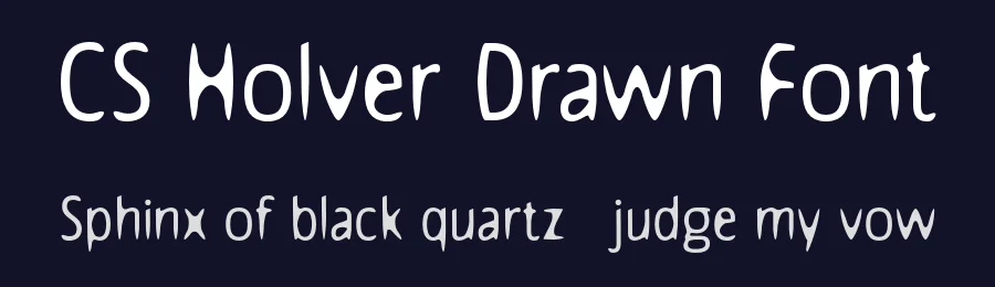 CS Holver Drawn Font by craftsupplyco — Sans Serif Font — thumbnail 2