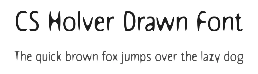 CS Holver Drawn Font by craftsupplyco — Sans Serif Font