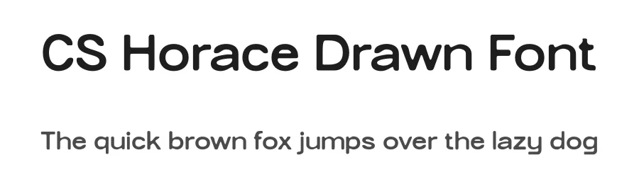 CS Horace Drawn Font by craftsupplyco β Sans Serif Font