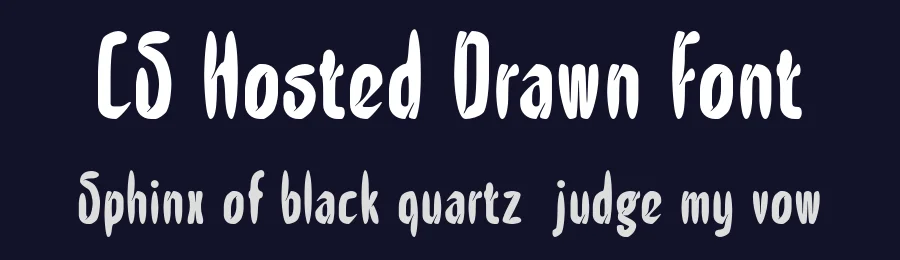 CS Hosted Drawn Font by craftsupplyco — Sans Serif Font — thumbnail 2