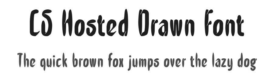 CS Hosted Drawn Font by craftsupplyco — Sans Serif Font
