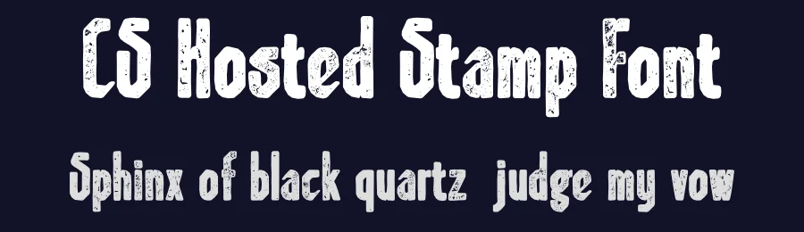 CS Hosted Stamp Font by craftsupplyco — Sans Serif Font — thumbnail 2