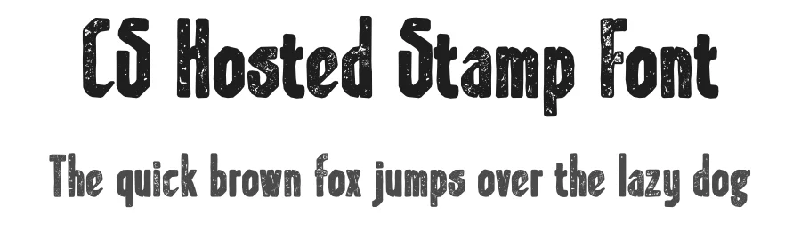 CS Hosted Stamp Font by craftsupplyco — Sans Serif Font
