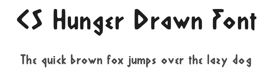 CS Hunger Drawn Font by craftsupplyco — Sans Serif Font