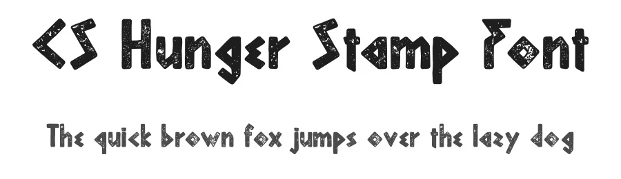 CS Hunger Stamp Font by craftsupplyco — Display Font