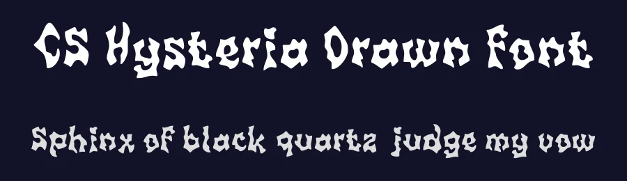 CS Hysteria Drawn Font by craftsupplyco — Display Font — thumbnail 2