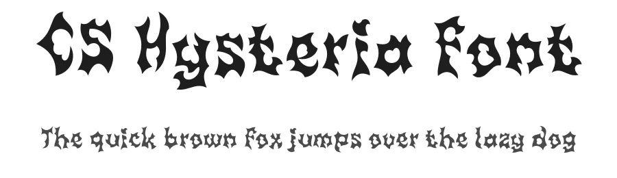 CS Hysteria Font by craftsupplyco — Display Font