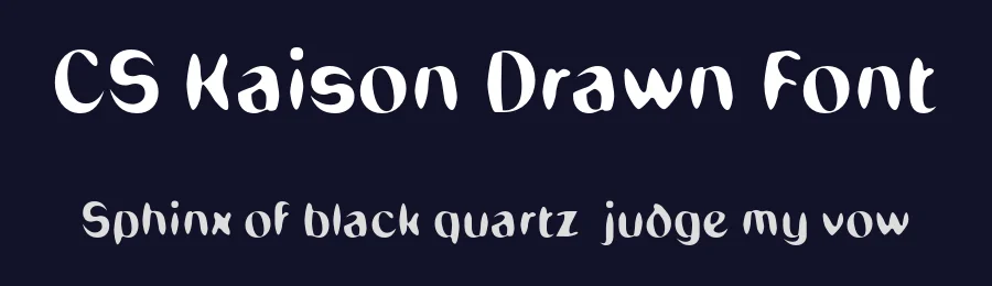 CS Kaison Drawn Font by craftsupplyco — Display Font — thumbnail 2
