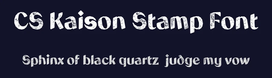 CS Kaison Stamp Font by craftsupplyco — Sans Serif Font — thumbnail 2