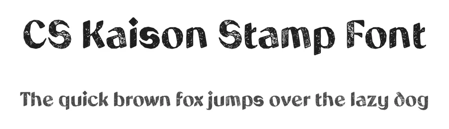 CS Kaison Stamp Font by craftsupplyco — Sans Serif Font