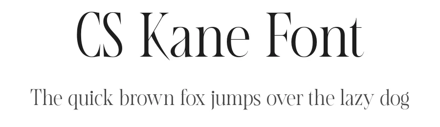 CS Kane Font by craftsupplyco — Display Font