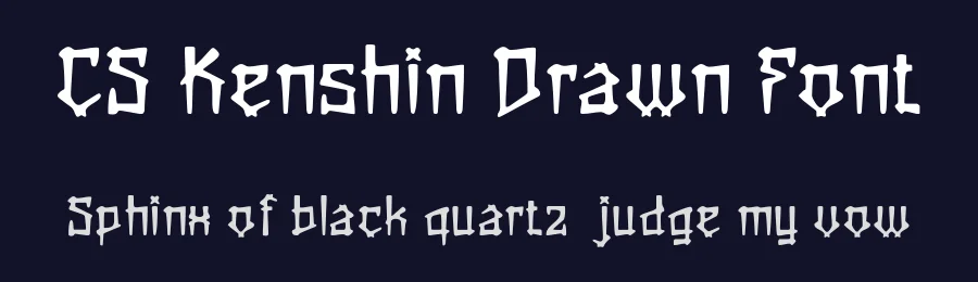 CS Kenshin Drawn Font by craftsupplyco — Display Font — thumbnail 2