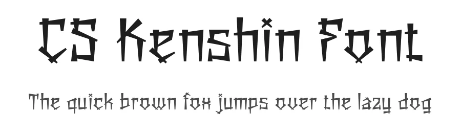 CS Kenshin Font by craftsupplyco — Display Font