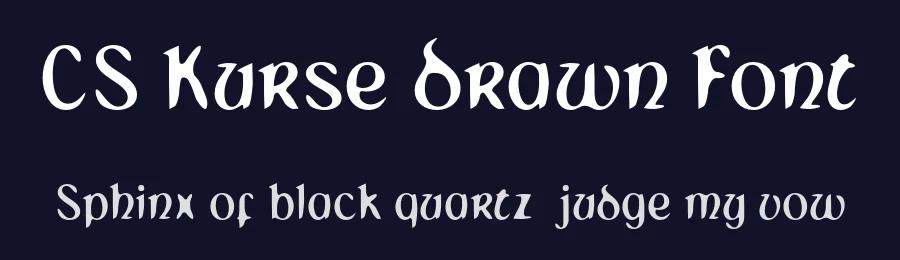 CS Kurse Drawn Font by craftsupplyco — Display Font — thumbnail 2
