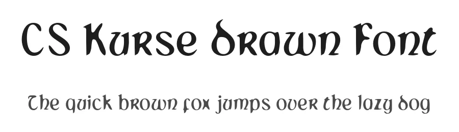 CS Kurse Drawn Font by craftsupplyco — Display Font
