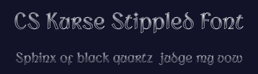 CS Kurse Stippled Font by craftsupplyco — Display Font — thumbnail 2