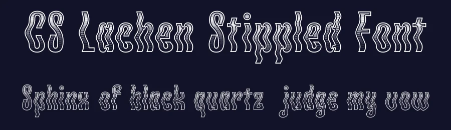 CS Lachen Stippled Font by craftsupplyco — Display Font — thumbnail 2