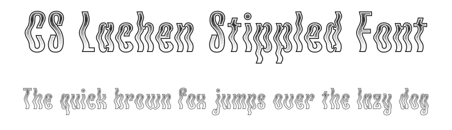CS Lachen Stippled Font by craftsupplyco — Display Font