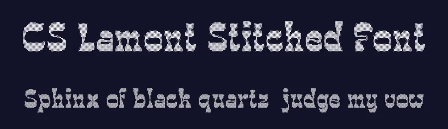 CS Lamont Stitched Font by craftsupplyco — Display Font — thumbnail 2