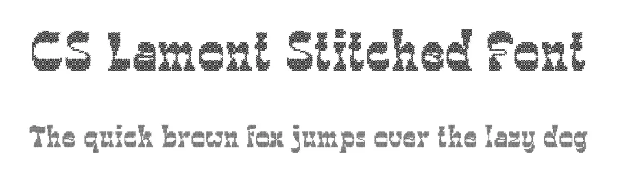 CS Lamont Stitched Font by craftsupplyco — Display Font