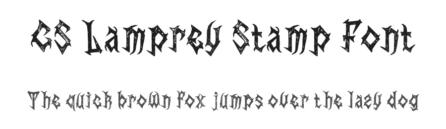 CS Lamprey Stamp Font by craftsupplyco — Display Font