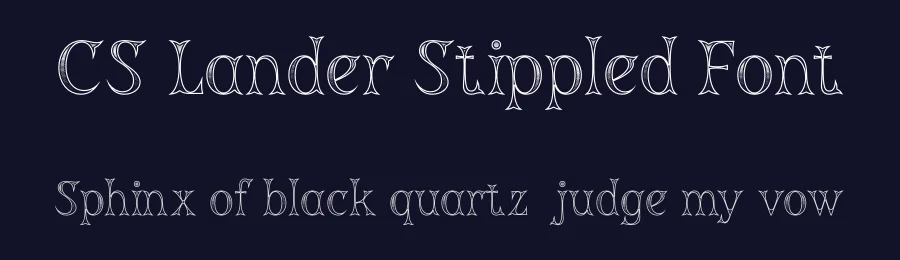 CS Lander Stippled Font by craftsupplyco — Display Font — thumbnail 2