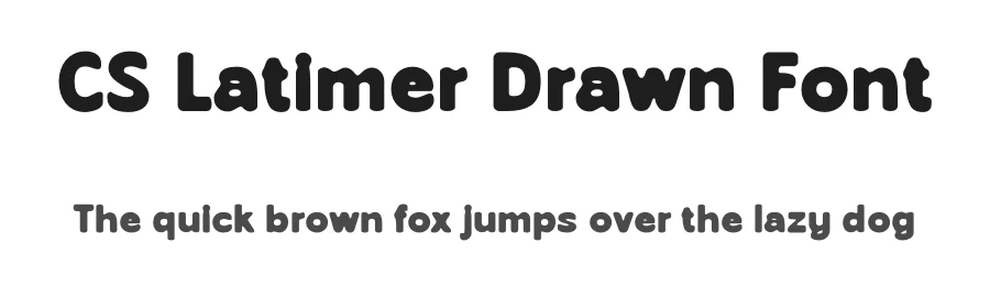 CS Latimer Drawn Font by craftsupplyco — Sans Serif Font
