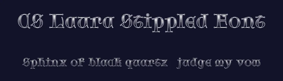 CS Laura Stippled Font by craftsupplyco — Display Font — thumbnail 2