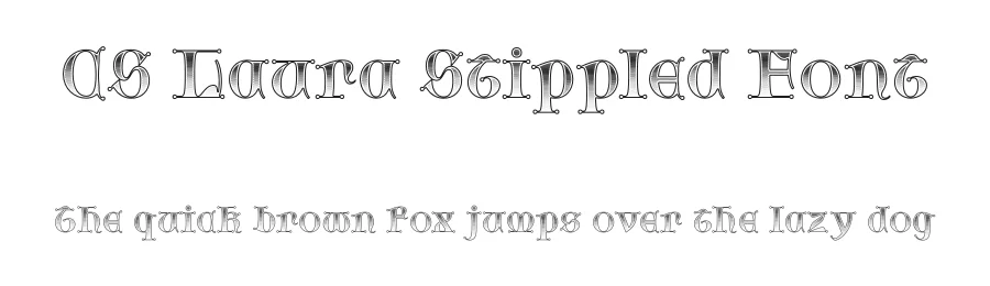 CS Laura Stippled Font by craftsupplyco — Display Font