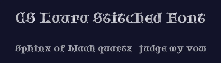 CS Laura Stitched Font by craftsupplyco — Display Font — thumbnail 2