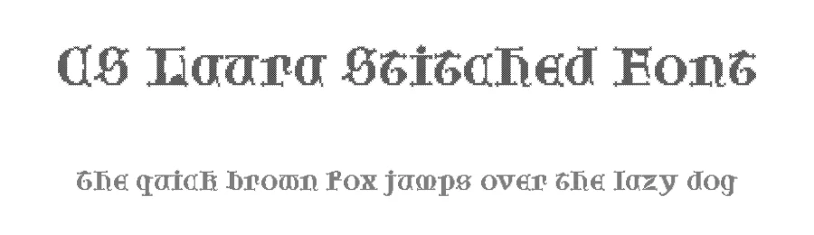 CS Laura Stitched Font by craftsupplyco — Display Font