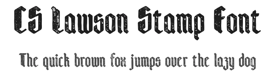 CS Lawson Stamp Font by craftsupplyco — Display Font