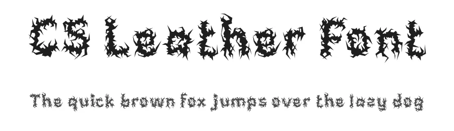 CS Leather Font by craftsupplyco — Display Font