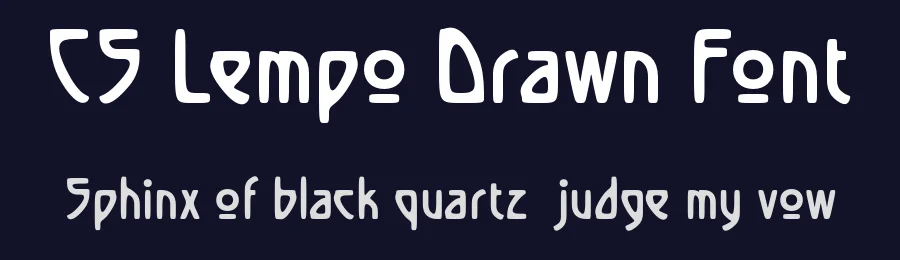 CS Lempo Drawn Font by craftsupplyco — Display Font — thumbnail 2