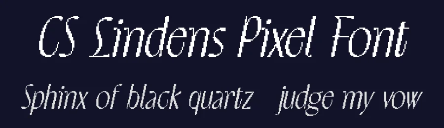 CS Lindens Pixel Font by craftsupplyco — Display Font — thumbnail 2