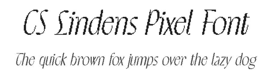 CS Lindens Pixel Font by craftsupplyco — Display Font
