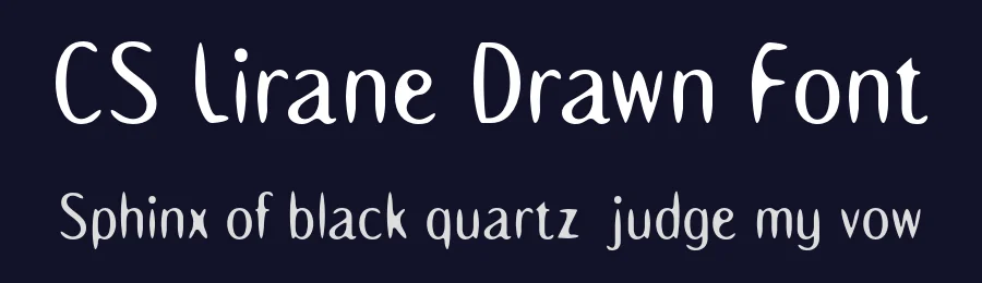 CS Lirane Drawn Font by craftsupplyco — Sans Serif Font — thumbnail 2