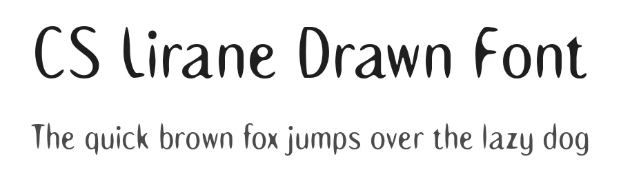 CS Lirane Drawn Font by craftsupplyco — Sans Serif Font