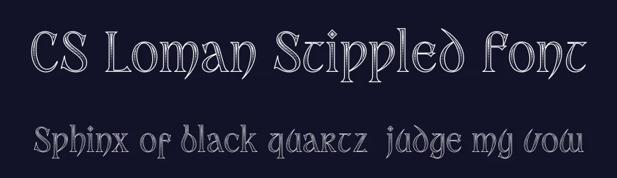 CS Loman Stippled Font by craftsupplyco — Display Font — thumbnail 2