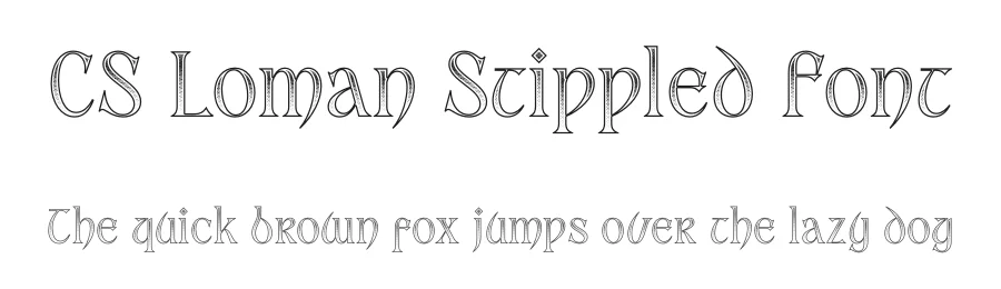 CS Loman Stippled Font by craftsupplyco — Display Font