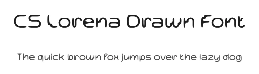 CS Lorena Drawn Font by craftsupplyco — Display Font