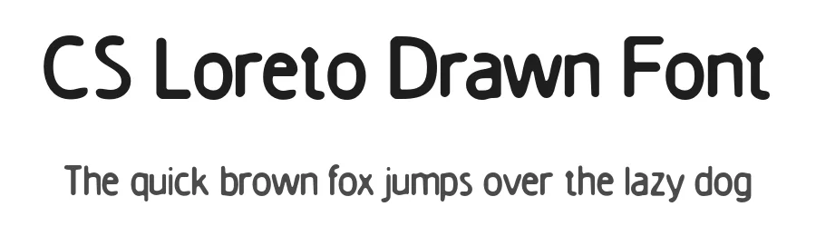CS Loreto Drawn Font by craftsupplyco — Sans Serif Font