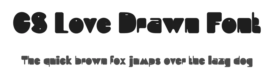 CS Love Drawn Font by craftsupplyco — Display Font