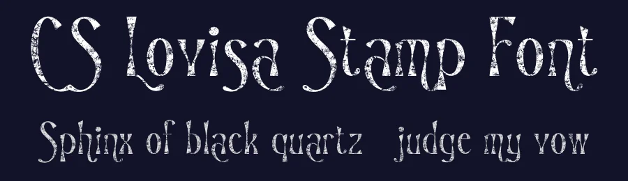 CS Lovisa Stamp Font by craftsupplyco — Display Font — thumbnail 2