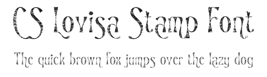CS Lovisa Stamp Font by craftsupplyco — Display Font