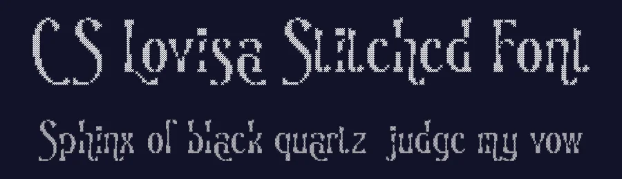 CS Lovisa Stitched Font by craftsupplyco — Display Font — thumbnail 2